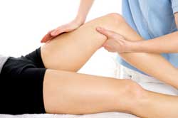 Leg massage at Tuam Therapy Centre